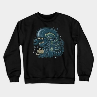 Cute Space Alien Creature Crewneck Sweatshirt